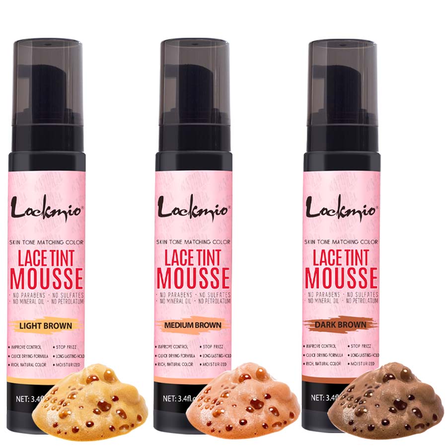 Hair Care Spray - LOCKMIO 100ml ウィッグティントフォームミスト レースウィッグフロント染色用ムース ナチュラルクイックドライ グリッドインビジブルカラーヘアースプレー