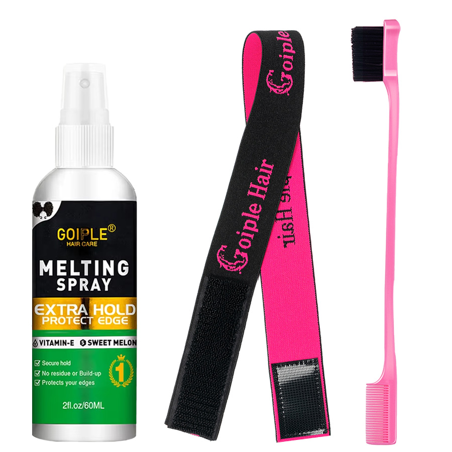 Hair Care Spray - GOIPLE レースウィッグメルティングスプレーかつら接着剤かつら前頭閉鎖人工毛額閉鎖接着剤スタイリングアクセサリー付き