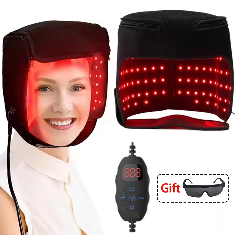 Hair Care Frizzy Hair - LED赤色光療法帽子 育毛用 赤外線ライト育毛キャップ 薄毛対策 育毛促進 ケアキャップ