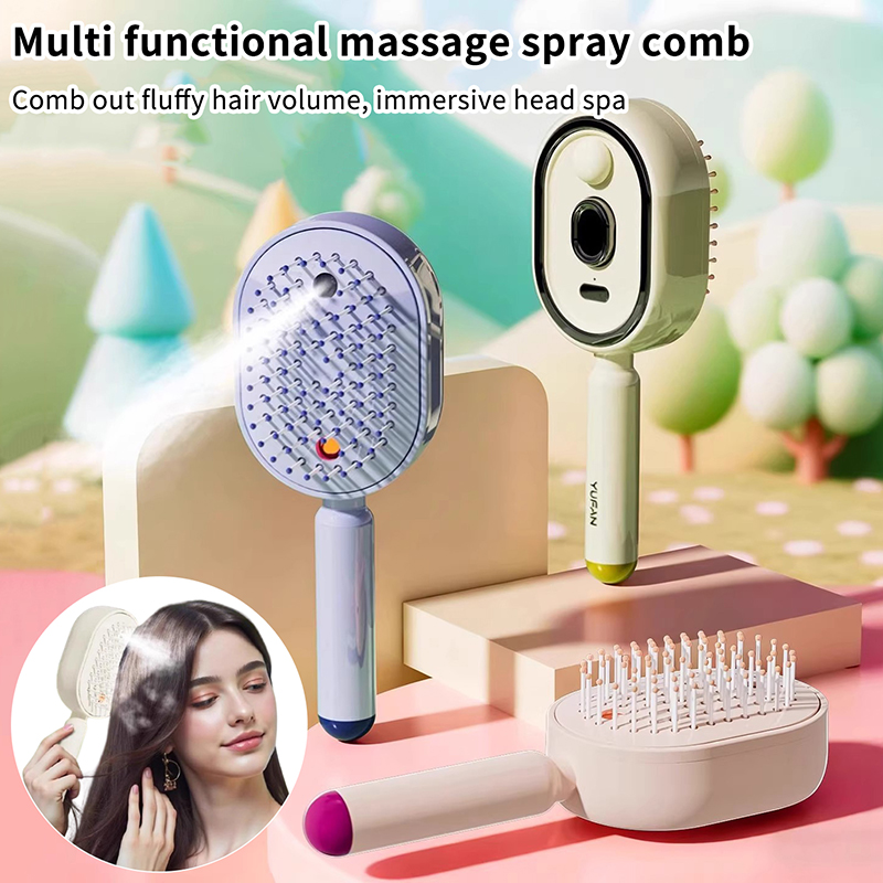 多機能マッサージコーム、電動スプレーエアクッション頭皮マッサ - Hair Care Essence Oil Spray のレビューと価格