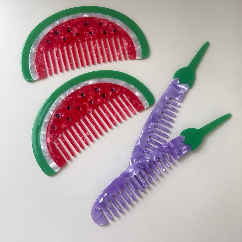 ヘアケアチューリップアセテートコーム漫画子犬メイクコームヘア - Hair Care Vegetables のレビューと価格