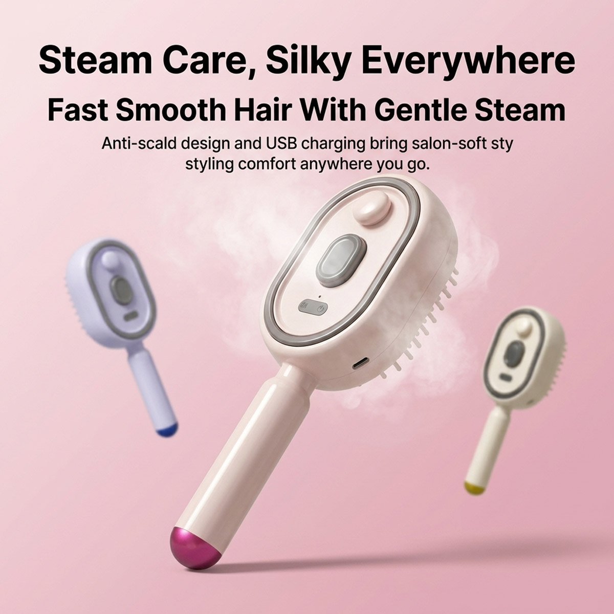 電動セルフクリーニングヘアコーム エアクッションスプレー エ - Hair Care Essence Oil Spray のレビューと価格