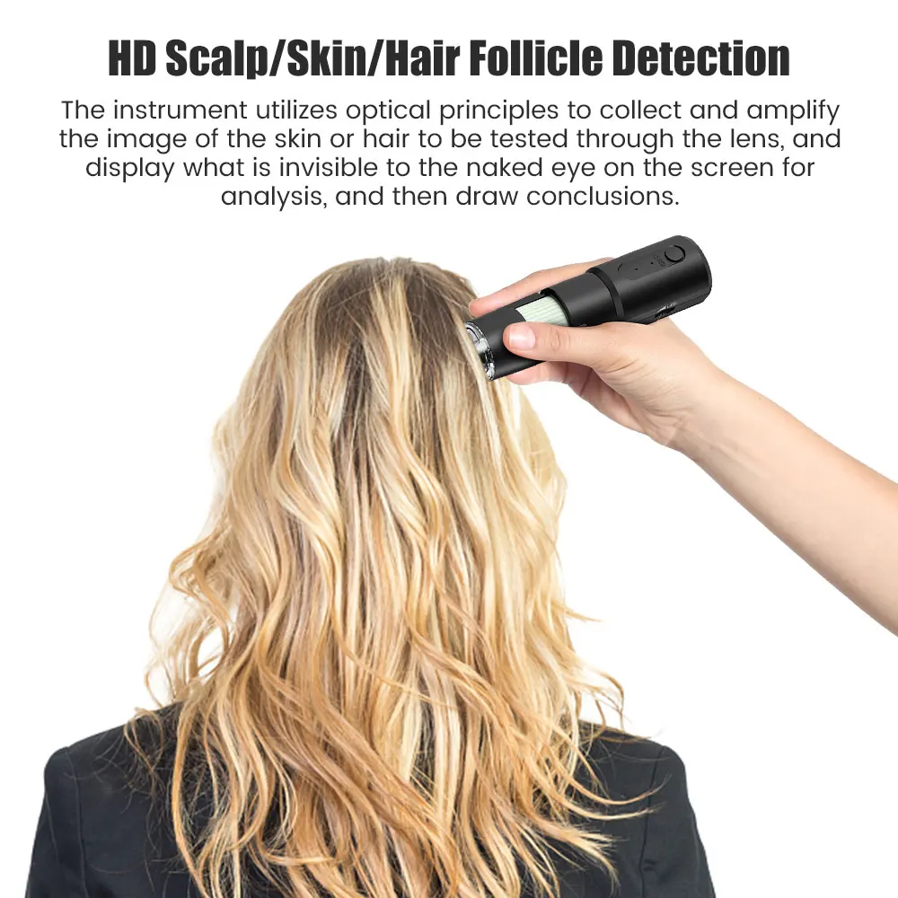 ワイヤレス皮膚鏡頭皮皮膚分析機 1000X ボディおよび顔分 - Hair Porosity Test のレビューと価格
