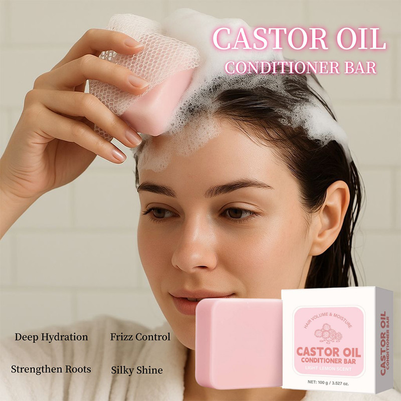 ヒマシ油コンディショナーソープバー、保湿栄養固形シャンプー、 - Hair Care Frizzy Hair のレビューと価格